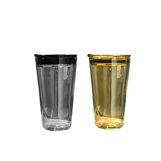 【Beroso 倍麗森】買一送一雙層玻璃防燙隨行杯大容量750ml 琥珀色(減塑/環保杯/辦公杯/世界地球日/618)