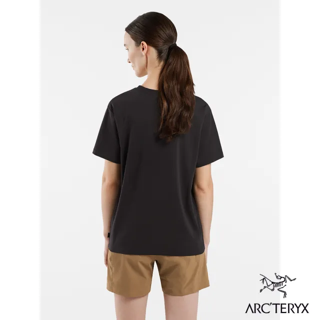 【Arcteryx 始祖鳥官方直營】女 LOGO 短袖休閒Tee(黑)