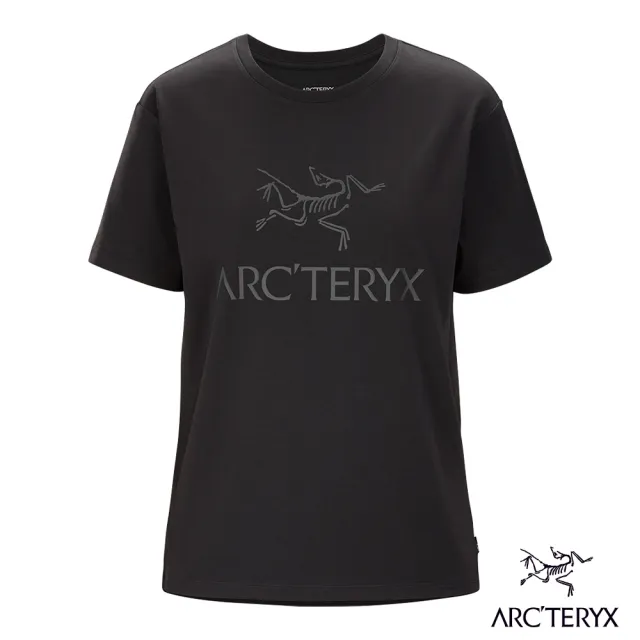 【Arcteryx 始祖鳥官方直營】女 LOGO 短袖休閒Tee(黑)