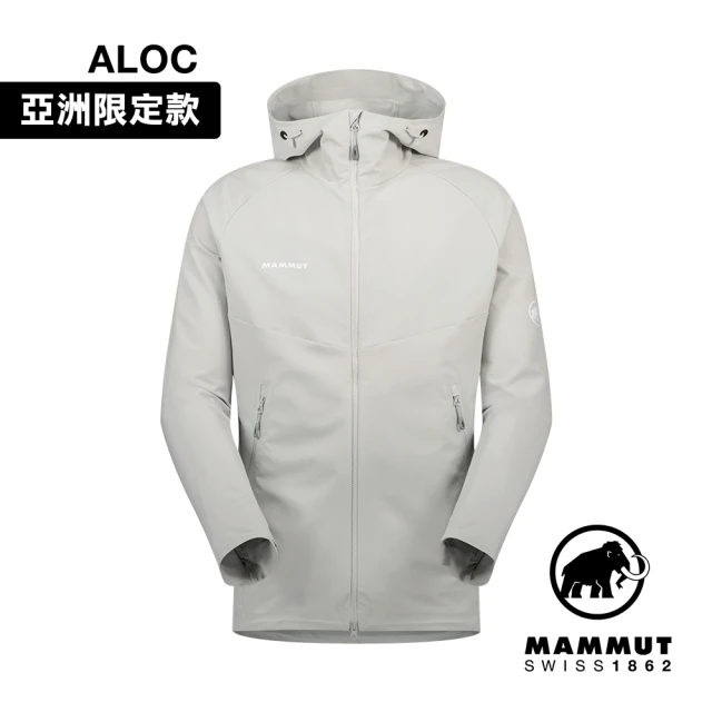 Mammut 長毛象 Macun 2.0 SO Hooded Jacket AF Men 日系防潑水軟殼連帽外套 鉑金灰 男款 #1011-00792