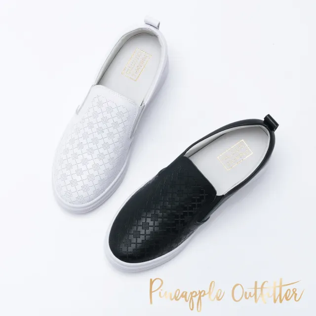 【Pineapple Outfitter】CAMILO 真皮厚底休閒鞋(白色)