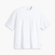 【LEVIS 官方旗艦】男款 短袖T恤 / 220G厚磅 / 全素寬鬆休閒版型 / 白 人氣新品 A6770-0001