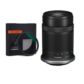 【Canon】RF-S 55-210mm F5-7.1 IS STM+K&F Concept 超薄多層鍍膜偏光鏡(公司貨)