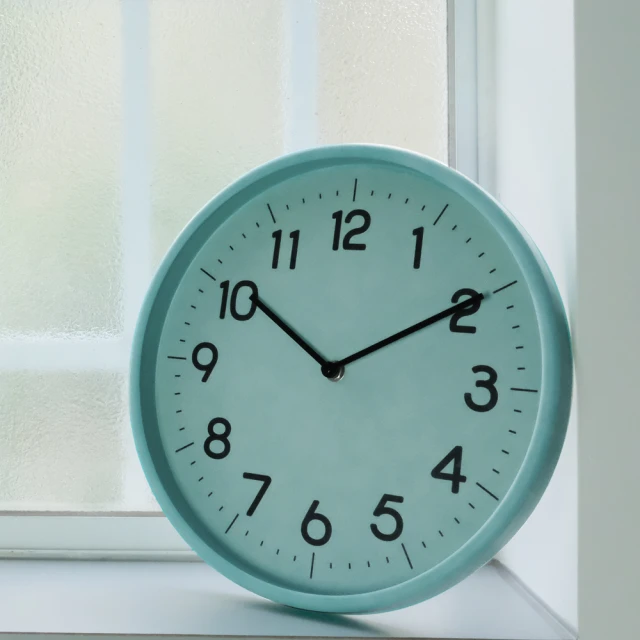 CarryPlus BABY BLUE Wall Clock 寶寶粉藍色掛鐘(掃秒靜音機芯/台灣製造)