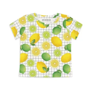 【Sleep No More】SLEEP NO MORE 100% 有機棉兒童短袖上衣-檸檬
