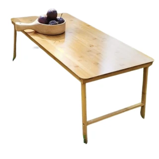 【May Shop】原木色摺疊木桌 電腦桌 露營桌(大款)