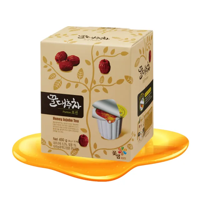 【韓味不二】韓國 蜂蜜茶球30gx15入-柚子/紅棗/薑母/檸檬/葡萄柚