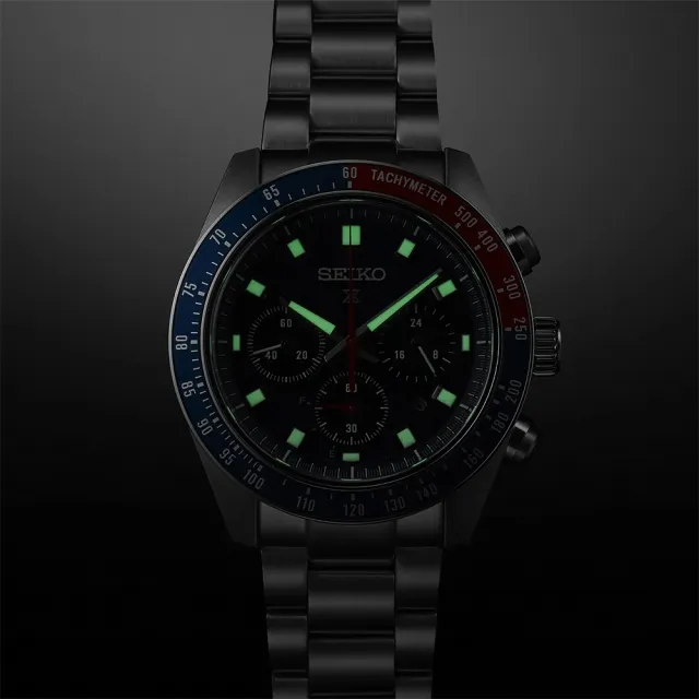 【SEIKO 精工】PROSPEX SpeedTimer 太陽能計時錶款新款41.4mm(SSC911P1/V192-0AH0N白色) 雙11 送禮