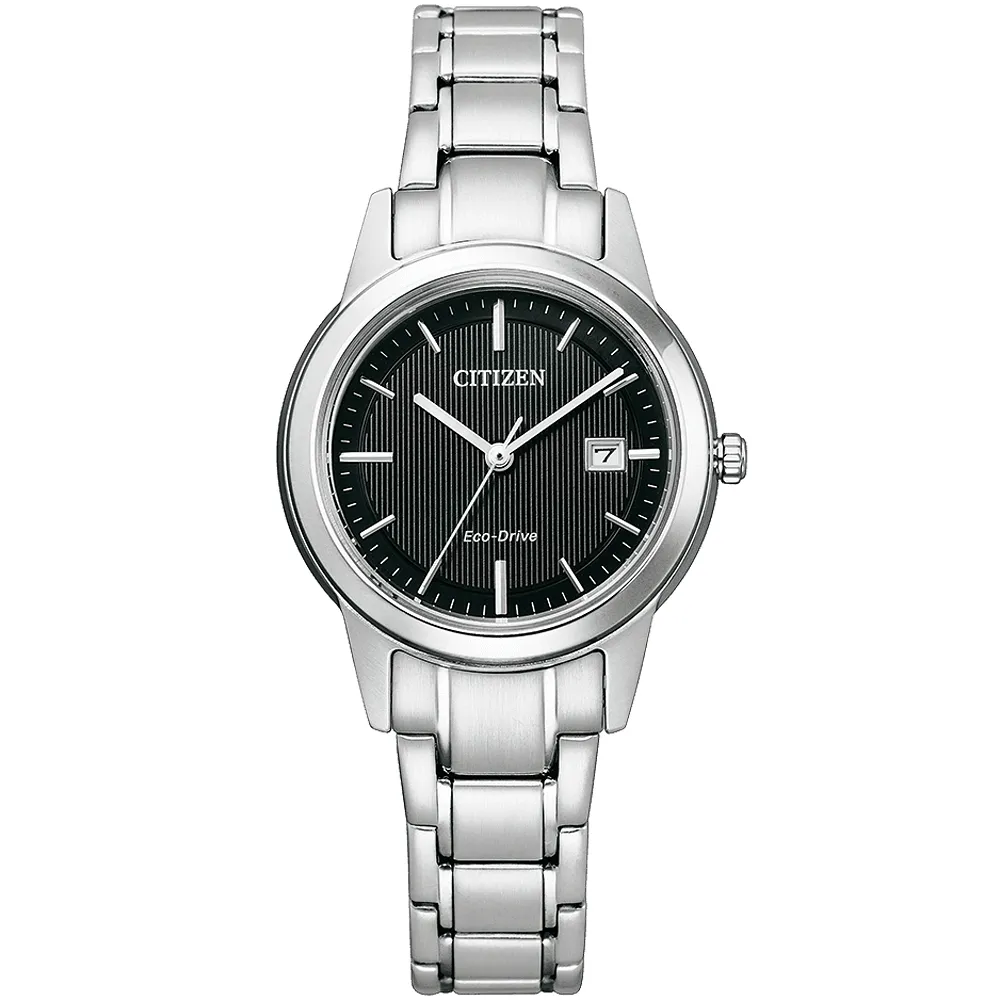 【CITIZEN 星辰】光動能簡約大三針女錶-29.4mm 母親節 禮物 送禮(FE1081-67E)