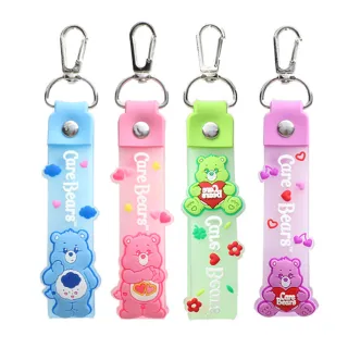 【CareBears 彩虹熊】3入矽膠吊飾/ 手腕帶(禮物 裝飾品 鑰匙圈)