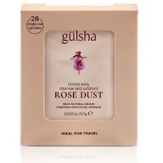 【gulsha 古爾莎】古爾莎大馬士革玫瑰潔顏粉盒裝 28包入(洗面乳 洗顏粉 臉部去角質 淨化毛孔)