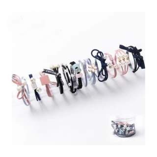 【小飾集】可愛髮繩/韓國設計森林系可愛髮繩 髮圈 罐裝12件組(4款任選)