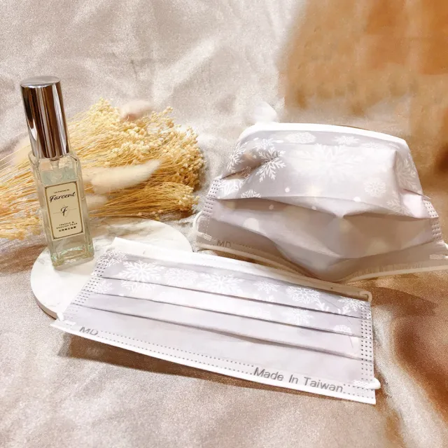 【Treasure Mask 無藏生醫】銀色雪花 / 成人醫療口罩5入裝×4入組(MD雙鋼印/設計口罩/彩色口罩)