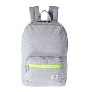 【Herschel】Pop Quiz 中型 灰色 淺灰 帆布 防潑水 筆電夾層 大學 書包 筆電 背包 後背包