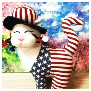 【TEDDY HOUSE泰迪熊】泰迪熊玩具玩偶公仔絨毛娃娃日本招財富貴貓紅白