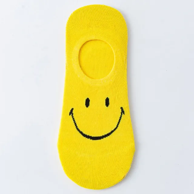 【Socks Form 襪子瘋】SMILEY日系棉質隱形襪(5色)