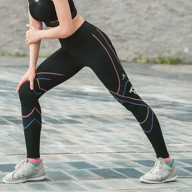 【AREXSPORT】百岳山友推薦 女萊卡經典強力包覆壓縮褲 粉紫 登山壓縮褲 水陸兩用褲 台灣製壓力褲