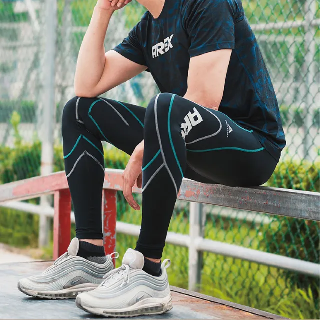 【AREXSPORT】百岳山友推薦 男萊卡經典強力包覆壓縮褲 果綠 登山壓縮褲 水陸兩用褲 台灣製壓力褲