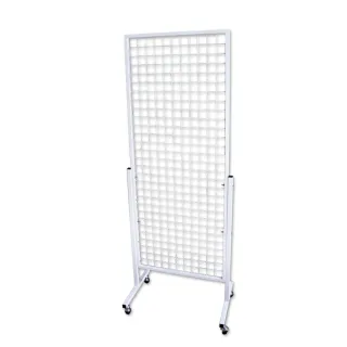 【撥撥的架子】2x5 立地式網片架 居家DIY收納架 網片展示架 卡片陳列架 附輪子(2x5網片架)