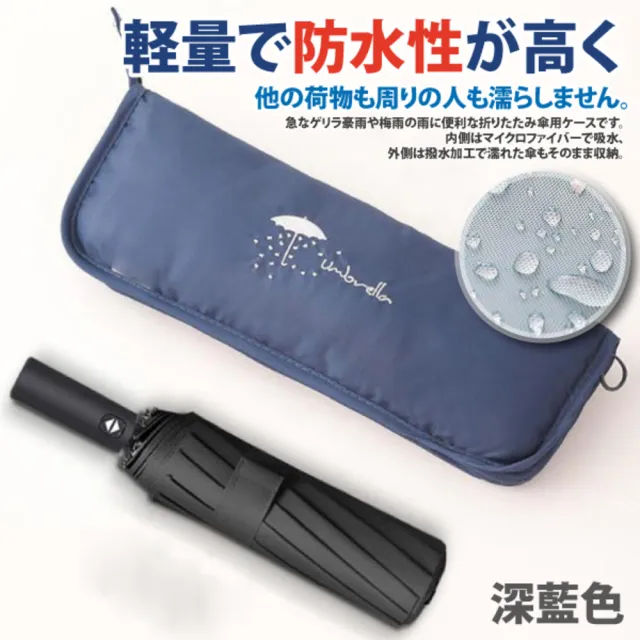 【Sayaka 紗彌佳】傘套  日本人氣雙面超強吸水折疊傘套(完全包覆的傘套)