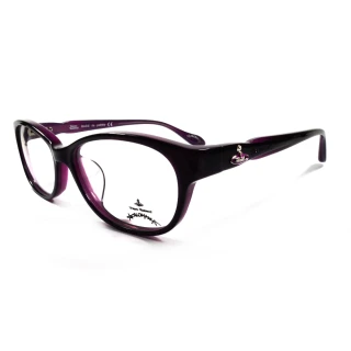 【Vivienne Westwood】ANGLO MANIA系列－獨特側邊流線設計款光學眼鏡(AN290-02－紫)