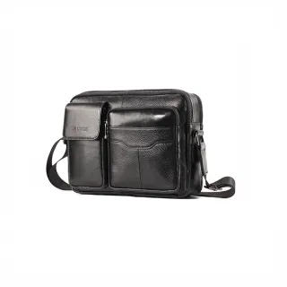 【玩皮工坊】頭層牛皮通勤 LB586 男士肩背包(真皮包包 兩色可選)