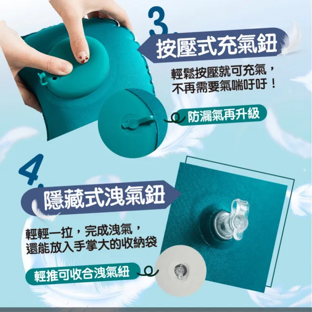 U型枕 充氣枕 充氣U型枕 按壓式充氣枕 頸枕 護頸枕 車用靠枕 午睡枕(旅行枕 U型充氣枕頭 充氣頸枕)