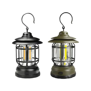 【ALucky 愛樂奇】【ALUCKY】手提鐵路復古LED兩段式露營燈(露營吊燈/野營燈/帳篷掛燈/戶外燈)