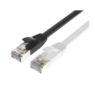 【POLYWELL】CAT6A 高速網路扁線 10M(適合ADSL/MOD/Giga網路交換器/無線路由器)