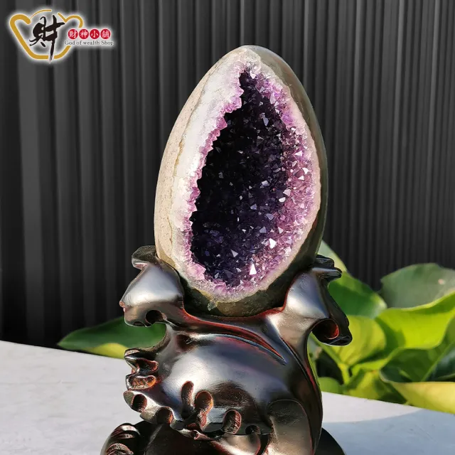 【財神小舖】5A頂級天然烏拉圭紫晶洞 水晶洞 紫水晶 消磁 鎮宅 招財(22.5×13cm1.5KG一物一拍)