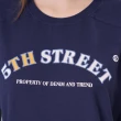 【5th STREET】女美式拉克蘭袖短T-丈青