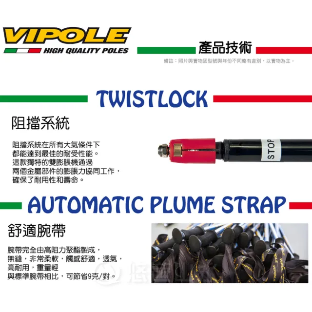 【VIPOLE 義大利】BASE CAMP QL 120 輕量雙快調登山杖《藍》S-14141/手杖/爬山/健行杖(悠遊山水)