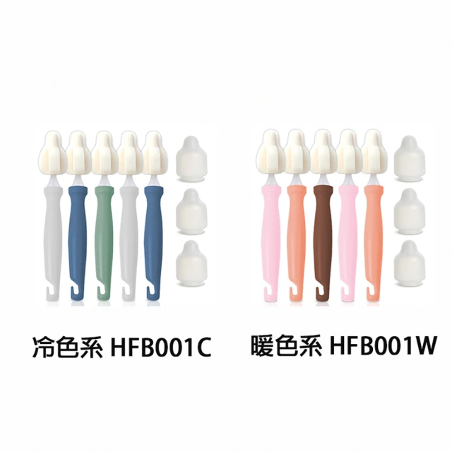 正韓 hibee 極細緻奶嘴/奶瓶/杯蓋螺旋/各種細縫 海綿隙縫刷5入組(HFB001)