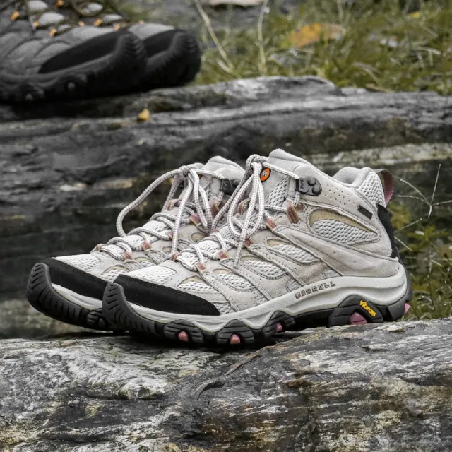 MERRELL】登山鞋Moab 3 Mid GTX 女鞋奶茶色藕粉越野戶外防水郊山