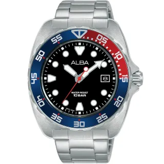 【ALBA】雅柏 潛水風格潮流腕錶-VJ42-X317D 戶外 春遊(AS9M99X1)