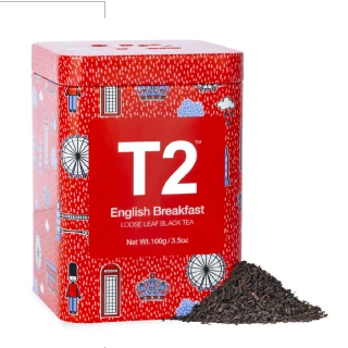 【T2 Tea】英式早餐紅茶茶葉100gx1罐(來至斯里蘭卡的經典紅茶風味)