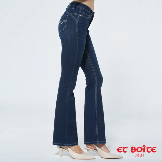【BLUE WAY】女裝 360度高腰弧線丹寧靴型褲 牛仔褲-ETBOiTE 箱子