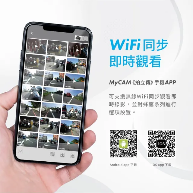 【Polaroid 寶麗萊】MS279WG 新小蜂鷹 EV值獨立可調 WIFI手機傳輸 TS碼流 機車行車紀錄器(附贈32G記憶卡)