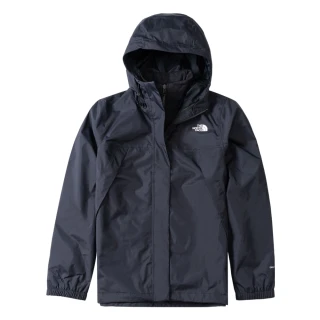 【The North Face 官方旗艦】北面女款黑色防水透氣寬鬆連帽三合一外套｜7QW6JK3(內搭抓絨款)