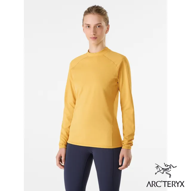 【Arcteryx 始祖鳥官方直營】女 Motus 長袖圓領衫(琥珀黃)