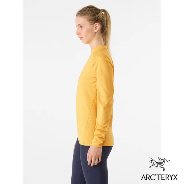 【Arcteryx 始祖鳥】女 Motus 長袖圓領衫(琥珀黃)