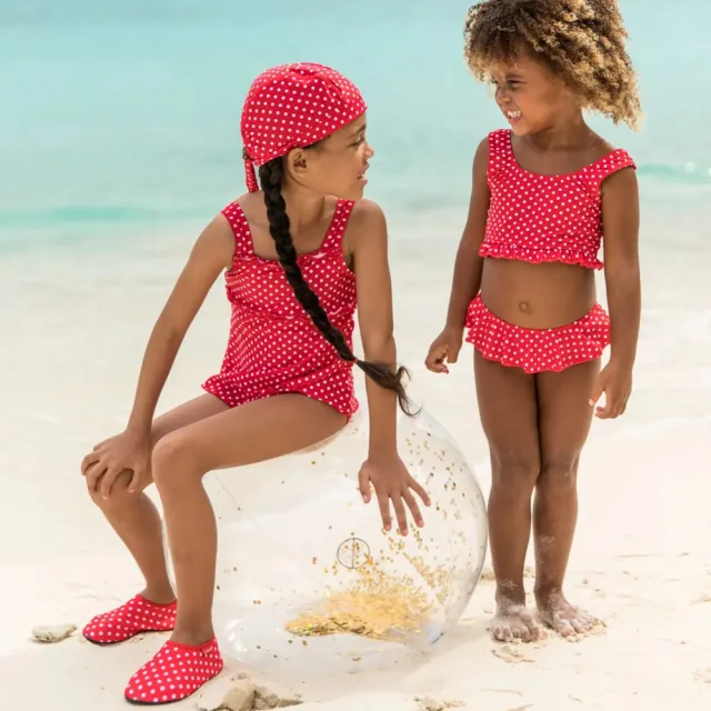 【Playshoes】嬰兒童抗UV防曬頭巾泳帽