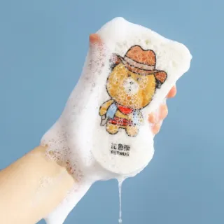 【Dagebeno荷生活】寶寶柔膚加厚款木漿棉強力起泡不傷肌膚沐浴海棉(1入)