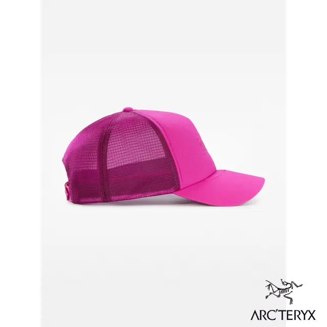 【Arcteryx 始祖鳥】LOGO 棒球網帽(玫瑰紫)