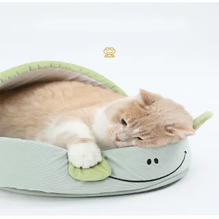 【咪咪小品】動物系列 貓窩 寵物睡窩 床墊(企鵝 青蛙 兔子 帳篷 四季圓形寵物窩)