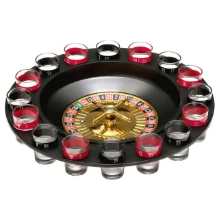 【Premier】英國 俄羅斯輪盤+烈酒杯16入  / 調酒杯 雞尾酒杯 Shot杯 派對 桌遊 聚會遊戲 聖誕