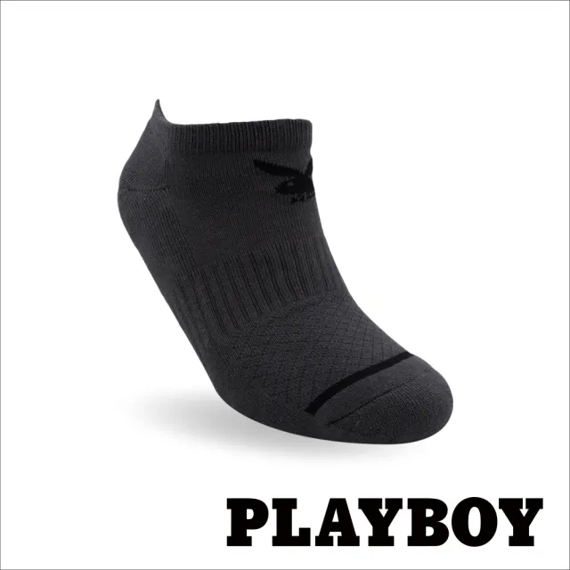 【PLAYBOY】8雙組簡約兔隱形運動襪(運動襪/男襪/隱形襪/厚襪)