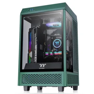 【Thermaltake 曜越】透視 The Tower 100 全景直立式迷你機殼 競速綠(CA-1R3-00SCWN-00)