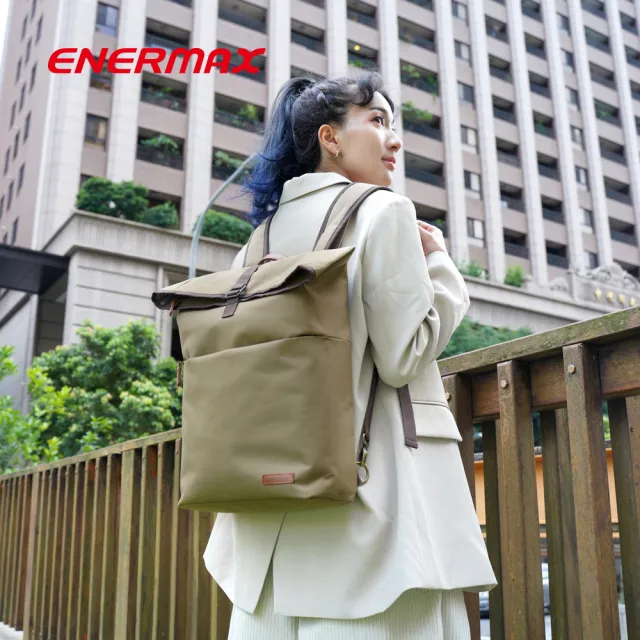 【ENERMAX 安耐美】文青單車後背包(自行車座墊包、單肩、斜背、手提)