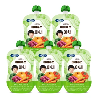【BEBECOOK 寶膳】韓國 嬰幼兒綜合蔬果汁 5入組(100%蔬菜及水果製成)